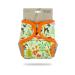 Petit Lulu Cloth Nappy Wrap | One Size (11-35.2 lbs) | Snaps | Washable Diaper Wrap | Reusable Cloth Nappies | Made in Europe (Forest Animals)