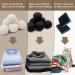 Daily Treasures 12PC Organic Wool Raccoon Set & 2PC Animal Hair Remover - Natural Wool Dryer Balls for Sensitive Skin | Reduce Folds White & Black - Buy Online on GoSupps.com