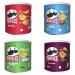 Pringles Crisps Pop & Go Travel Tin Pick N Mix - Create Custom Tin-Pack Combo with 4 Flavours | Original Salt Vinegar Sour Cream Onion Texas Barbecue General-Pringles 40g | Pack of 12 (3 of Each) 40 g (Pack of 12)