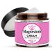 Magnesium Cream with Hibiscus Scent Topical Magnesium Cream for Sleep Leg Cramps & Pain Muscle Relaxation Calm Moisturizing Supplement with Coconut Oil Shea Butter 4 oz USA Made Hisbiscus