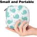 Women's Cute Whales Pattern Binding-Up Tampon Storage Bag | Multi-Zip Pockets for Menstrual Care - Buy Online on GoSupps.com