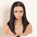 18A Remy Real Human Hair Bob Wig 8Inch 13x4 Lace Front Short Straight Headband Natural Black 150% Density - Buy Online on GoSupps.com