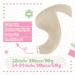 Youngsee Real Hair Extensions Tape - Platinblond 55cm Seamless Tape-In Extensions | Remy Hair Skin Weft for Cancer Patients - Buy Online on GoSupps.com