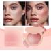 Powder Blush Face Makeup Blush Powder Shiny Highly Pigmented Cosmetics Long Lasting Beauty Products for All Skin Tones for Highlight and Contour Nude - Buy Online on GoSupps.com