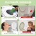 Toilet Seat with Toddler Seat Built in  Potty Training Toilet Seat for Kids  Magnetic Kids Toilet Seat  Slow Close  Thicken Plastic Easy to Clean  Removable and Never Loosen  White(18.5Elongated) White Elongated - Buy Online on GoSupps.com