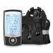 TENS EMS Unit 24 Modes Muscle Stimulator for Pain Relief Therapy Dual Channel Electronic Muscle Massager with 12 Pads Dust-Proof Drawstring Storage Bag Fastening Cable Ties Blue