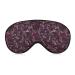 Vintage Violet Paisley Floral Sleep Mask for Women Adjustable Sleeping Eye Shades Cover with Elastic Strap
