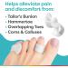 ZenToes Small Toe Spacers - Pain Relief Gel Splint for Bunionette Hammer Toe & Curled Toes - 4 Count White - Buy Online on GoSupps.com