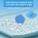 Soft Silicone Baby Bathing Brushes & Hair Comb Set - Gentle Care for Newborns | Blue Baby Bathroom Essentials - Buy Online on GoSupps.com