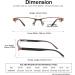 4 Pack Men's Reading Glasses - Blue Light Blocking Anti-UV Metal Frame - 1.5x Magnification Includes Pouches - Stylish Blue Red Brown Grey Options - Buy Online on GoSupps.com
