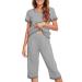 UNibelle Women's Maternity Nursing Top Breastfeeding Tank Top Tee Shirt Double Layer Sleeveless Pregnancy Shirt S-XXL S 1- Light Grey