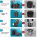 FQFMO Portable Camping Toilet with Lid  Portable Toilet for Adults  Foldable Car Travel Toilet Adults Potty with Carry Bag for Camping  Hiking  Boat  Long Trips  Fishing  Beach - Buy Online on GoSupps.com