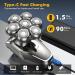 Men's Magnetic Head Shaver 5-in-1 Grooming Kit - Waterproof & Rechargeable Bald Head Shaver for Men with Nose & Beard Trimmer - Gun Color - Buy Online on GoSupps.com