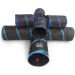 Feline Ruff Premium 4 Way Cat Tunnel | Extra Large 12 Diameter | Collapsible Play Toy for Cats, Rabbits, Kittens, Large Cats, and Dogs - Black/Blue - Buy Online on GoSupps.com