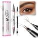 XIAOXIAOYU 2in1 Eyebrow Pen with Eyeliner Pencil Double Ended Eyebrow Pencil Waterproof 2in1 Eyebrow Pen Eyeliner Pencil Natural Looking Eyebrow Pencil for Travel Shopping 03 - Buy Online on GoSupps.com
