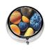 Yellow Pebblesround Pill Box 3 Compartment Round Pill Box Organizer #Portable Travel Pill Box for Traveling.
