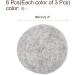 sourcing map 6 Pcs Wool Dryer Balls 2.6 Inches Wool Laundry Dryer Balls for Reducing Clothing Static and Wrinkles White and Light Grey - Buy Online on GoSupps.com