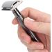 Ankroyu Safety Razor - Double Edge Men's Razor | Vintage Style Manual Razor with Zinc Clear Edge (Black) - Premium Hygiene for International Shipping - Buy Online on GoSupps.com