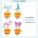 Boy Or Girl Cupcake Toppers Pink & Blue Glitter Baby Shower Cupcake Picks Bows Or Boots/He Or She Cake Decorations for Gender Reveal/First Birthday Party - 24pcs - Buy Online on GoSupps.com