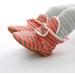 LACOFIA Baby Anti-Slip Soft Sole Slipper Booties - Orange Stripes (0-6 Months) - Buy Online on GoSupps.com