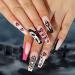 FEIlei Halloween False Nails Skull Spiders Net Fake Nails Full Cover Art Press On Nails - Buy Online on GoSupps.com