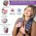 Heating Pad for Neck & Shoulders - Microwavable Pain Relief Wrap with Handles | Reusable Moist Heat Rice Bag for Neck Pain, Muscle Aches & Joints | Warmer Grey Denim Design - Buy Online on GoSupps.com
