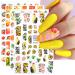 JMEOWIO Nail Stickers Summer Fruit 9 Sheets Nail Art Stickers Self-Adhesive Nail Stickers Lemon Decoration Nail Design Accessories