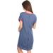 MijaCulture Labour Maternity Nursing Nightdress Delivery Gown 4123 8 Melange Jeans - Buy Online on GoSupps.com