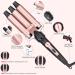 5 In 1 Curling Wand Set-Hair Waver Curling Iron 3 Barrel Triple Crimper Tool Beach Waves with 3/4-1 1/4 inch 5 Interchangeable Barrels Hair Curler for Women Hairstyles(Rose Gold) - Buy Online on GoSupps.com