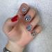Geometric Swirl Leopard French Nail Stamping Plates Set - Nail Art Templates Kit - Buy Online on GoSupps.com