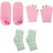 Qukaim Moisturizing Gloves Socks Set Moisturizing Hand Gloves & Foot Care Socks Set Reusable Gel Touch Screen Spa Gloves with Elbow Cover - Buy Online on GoSupps.com