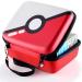 JoyHood Carrying Case for PTCG Cards Durable Card Storage Box Holder fits Magic MTG Cards Trading Card Storage Case Holds 400+ Cards Ideal Gift for Kids (Red-White Ball)