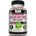 Kaya Naturals - Resveratrol Capsules - Anti Aging Supplement - Antioxidants with Brain Support - Maximum Benefits - 60 Veggies Capsules 60 Count (Pack of 1)