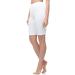 Merry Style short leggings women shorts made of cotton comfortable short trousers cyclists ideal for everyday life and sports activities MS10-200 XL white