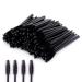 Ymwalk 100 pieces of one-way mascular bars Black eyelash brushes for eyelash extensions eyebrow applicer cosmetic make-up brush tool sets