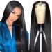 Hot Star Straight HD Transparent Lace Front Wigs Human Hair 150% Density Glueless 5x5 Human Hair Wigs for Black Women 5x5 HD Lace Closure Wigs Human Hair Pre Plucked Middle Part 24 Inch Straight 5x5 Lace Wig Natural Black …