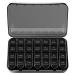 Odaro Weekly Pill Organizer 4 Times a Day Daily Pill Box 7 Day Large Travel Pill Case with 28 Compartment to Hold Medicine Vitamin and Supplement (Full Black)