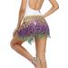Women's Sequins Wrap Skirt Costume for Mardi Gras/Christmas/Halloween/St. Patrick's Day - One Size - Buy Online on GoSupps.com