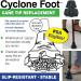 Dynamo Replacement Cyclone Tip - Best Articulating Cane Tip, Oversized 3/4 Inch, Soft Grippy All-Terrain Design, Stable and Safe - Buy Online on GoSupps.com