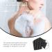 Dual-Sided Body Scrubber Sponge Back Exfoliator - Shower Loofah for Bath - 70x12cm Black - Buy Online on GoSupps.com