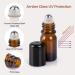 ComSaf 5ml Essential Oils Roller Glass Bottles - 6 Set Anti-UV Empty Roll-On Bottles for Dterra Oils Massage & DIY Blends - Buy Online on GoSupps.com