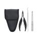Manicure Set Black Personal Care Pedicure Set Portable Nail Clippers Thick Nails Home Use 3 Pieces for Men Seniors Manicure Nail Clippers Kit (Size : A)