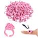 RosewineC 100 PCS Glue Rings Lash Glue Holder Glue Ring Cups Lash Glue Rings Glue Rings for Eyelash Extensions Quick Blossom Pigment Holders Disposable Finger Hand Beauty Tools for Eyelash Extension