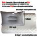 JAKENHAM 2Pack Ultralight A4 Size Inflatable Travel Pillow - Small Squared Flocked Fabric Air Pillow for Traveling, Holiday Trip, Hiking, Camping - Gray - Buy Online on GoSupps.com