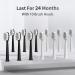 High Frequency Electric Toothbrush Set - 2 Pack, IPX7 Waterproof, USB Quick Charge, Rechargeable 60 Days - Black/White - Buy Online on GoSupps.com