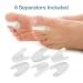 ZenToes Bunion Pain Relief Toe Separators - Set of 6 Flared Gel Straighteners for Toe Alignment and Corn Prevention (Large) - Pack of 6 - Buy Online on GoSupps.com