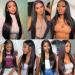 Lace Front Human Hair Wig 24 Inch Black Color | 13x4 HD Transparent Straight Frontal Wig 180% Density | Brazilian Virgin Hair Pre Plucked with Baby Hair for Black Women - Buy Online on GoSupps.com