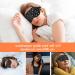 Premium Sleep Mask - Adjustable Soft Eye Mask for Sleep Travel & Meditation - Blackout Eye Shade for Men & Women - Buy Online on GoSupps.com