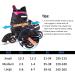 Kids Light Up Inline Skates - Adjustable Christmas Gift for Children in Black & Red - Size Medium (2-5) - Buy Online on GoSupps.com
