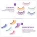 FOMIYES 20 Pairs Colored False Eyelashes - Handmade Rainbow Luxurious Synthetic Fiber Makeup Lashes | 5D Soft Fake Lashes (Pack of 1 - Buy Online on GoSupps.com